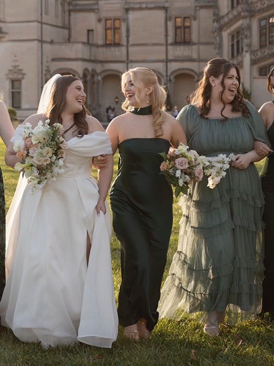 Reformation Oren Silk Dress, forest green - Picture 3 of 3